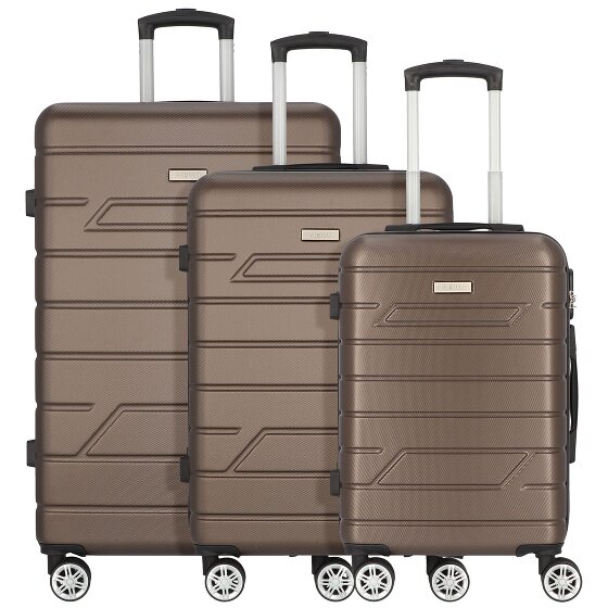 Nowi Bergamo 4 wheels Suitcase set 3-piece