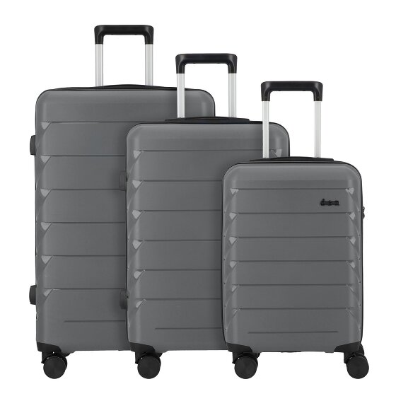 d&n Travel Line 4100 4 wheels Suitcase set 3-piece