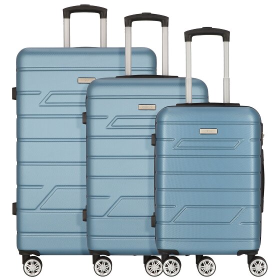Nowi Bergamo 4 wheels Suitcase set 3-piece