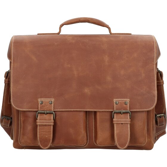aunts & uncles Hunter Finn briefcase leather 40 cm laptop compartment