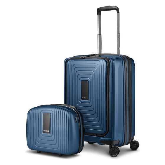 Redolz Essentials 14 suitcase set 2 pcs. cabin trolley with stretch fold + beauty case