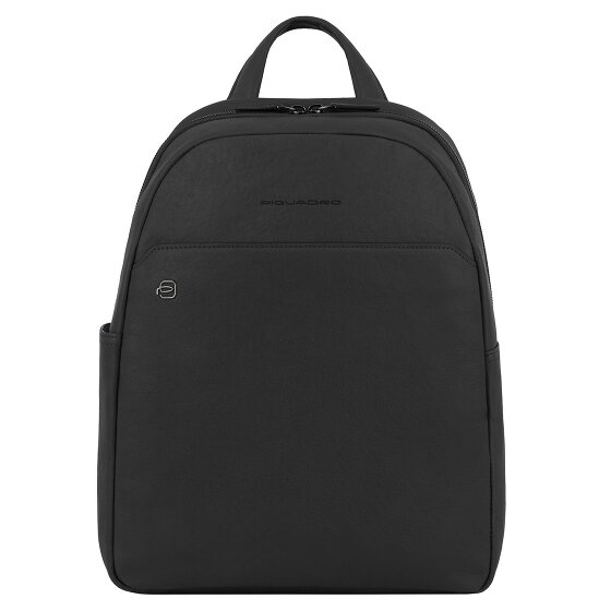 Piquadro Black Square Daypack Leather 36 cm Laptop compartment