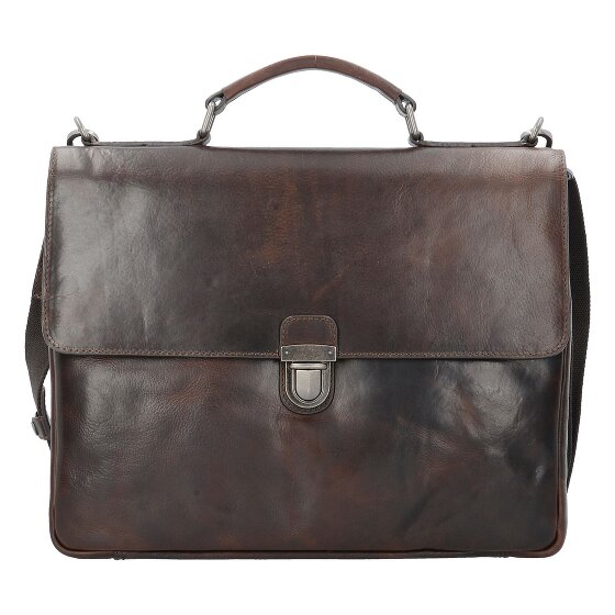 Leonhard Heyden Roma briefcase leather 39 cm laptop compartment