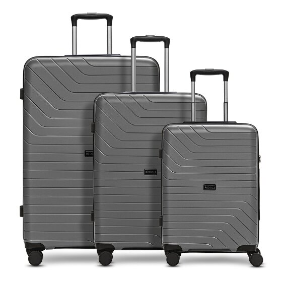 Redolz Essentials 05 3-SET 4 wheels Suitcase set 3-piece