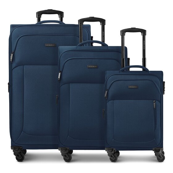 Police San Francisco 4 wheels Suitcase set 3-piece Expandable