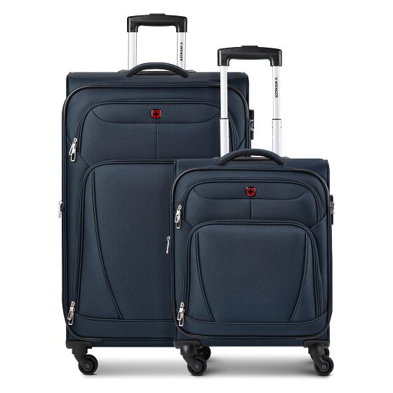 Wenger Beaumont 4-wheel Suitcase Set (S+L) expandable gusset