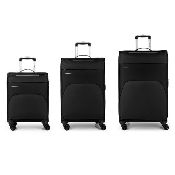 Gabol Zambia 4 wheels Suitcase set 3-piece with expansion pleat