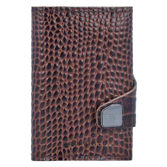 Tru Virtu Click & Slide credit card case wallet RFID leather 6.5 cm