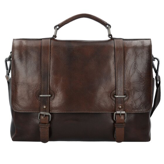 Leonhard Heyden Roma briefcase leather 39 cm laptop compartment