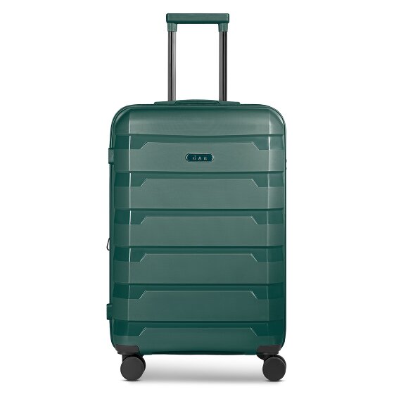 d&n South Dakota 4 wheels Trolley M 66 cm with expansion pleat