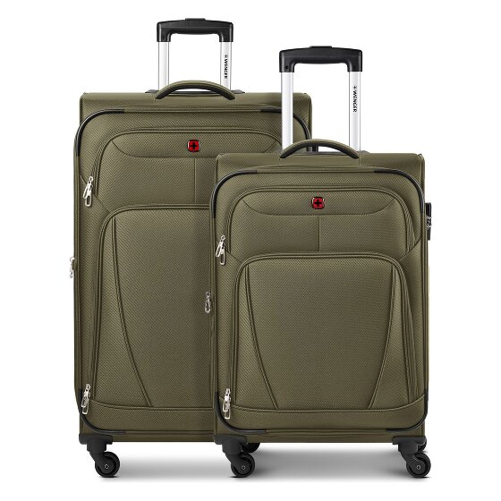 Wenger Beaumont 4-wheel Suitcase Set (M+L) expandable gusset