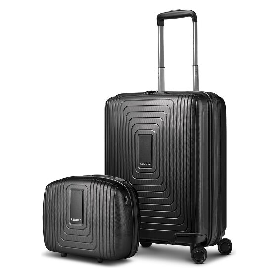 Redolz Essentials 14 suitcase set 2 pcs. cabin trolley with stretch fold & beauty case