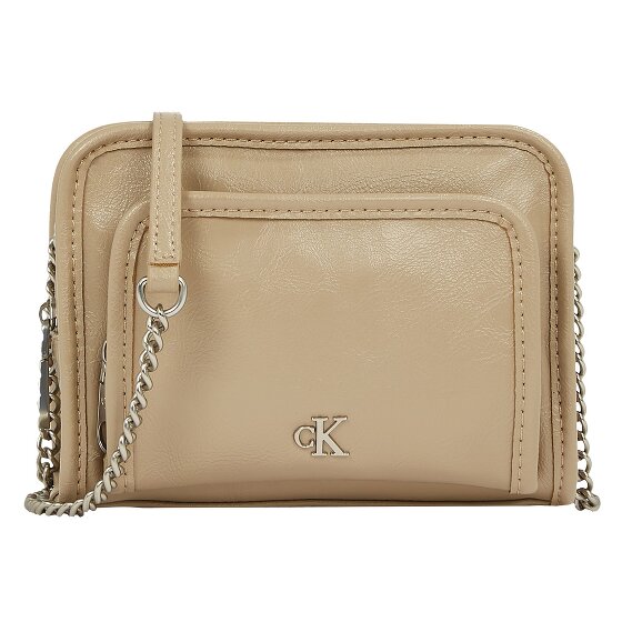 Calvin Klein Jeans Utility Shoulder Bag Genuine Leather 34 cm