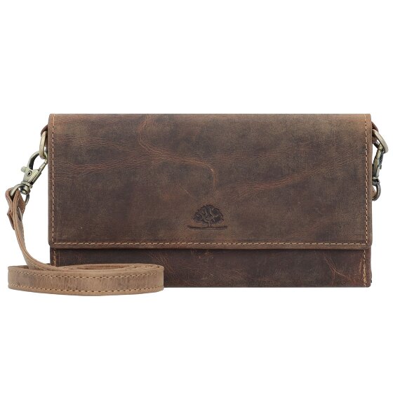 Greenburry Vintage Clutch purse RFID protection Leather 20 cm