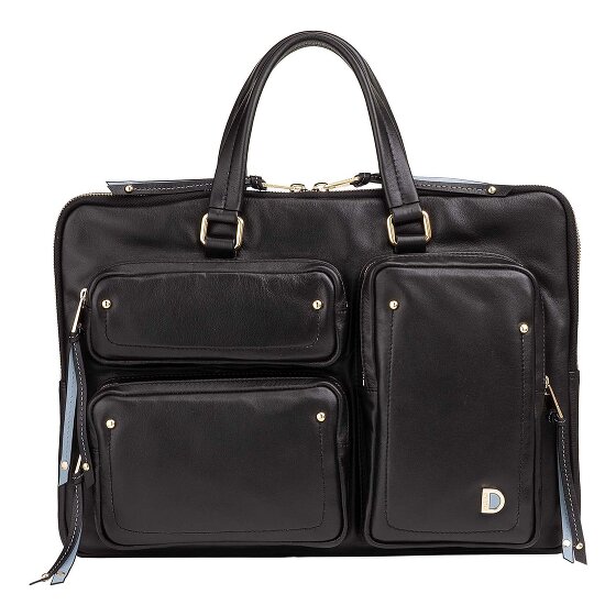 DuDu Pocket Briefcase Leather 36 cm Laptop compartment