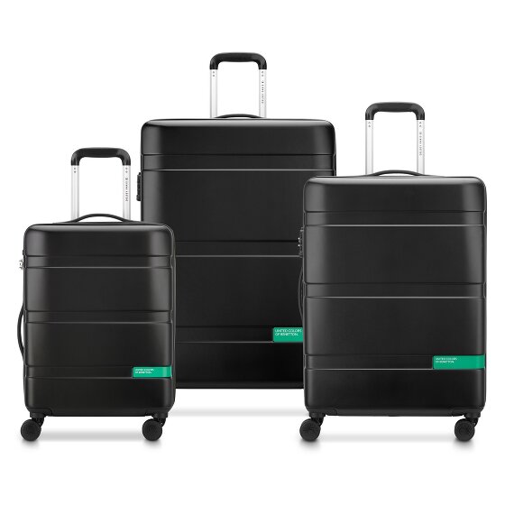 Delsey Paris x United Colors of Benetton Now Hardside 4-wheel suitcase set 3 pcs. with expansion fold
