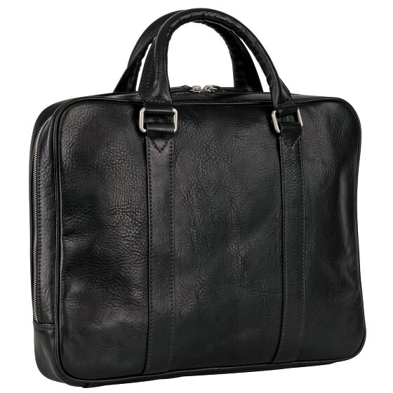 Leonhard Heyden Bergamo briefcase leather 38 cm laptop compartment