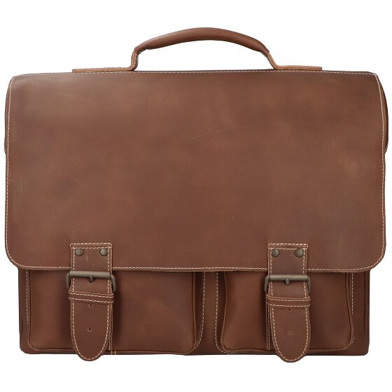 aunts & uncles Hunter Big Finn briefcase leather 40 cm laptop compartment