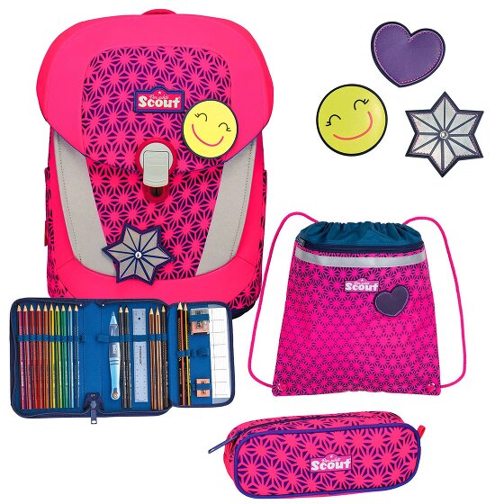 Scout Sunny II Neon Safety School bag set 4-piece