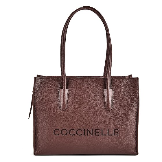Coccinelle Myrtha Shopper Bag Genuine Leather 36 cm
