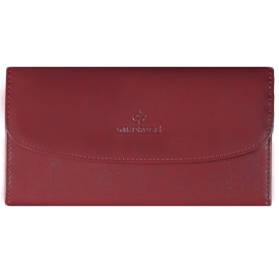 Windrose Merino jewelry roll leather 20 cm