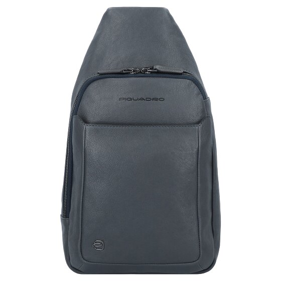 Piquadro Black Square shoulder bag leather 20 cm