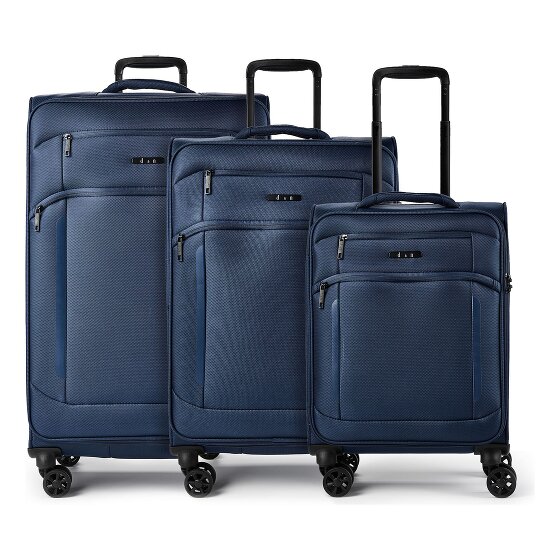 d&n Travel Line 9804 4 wheels Suitcase set 3-piece Expandable