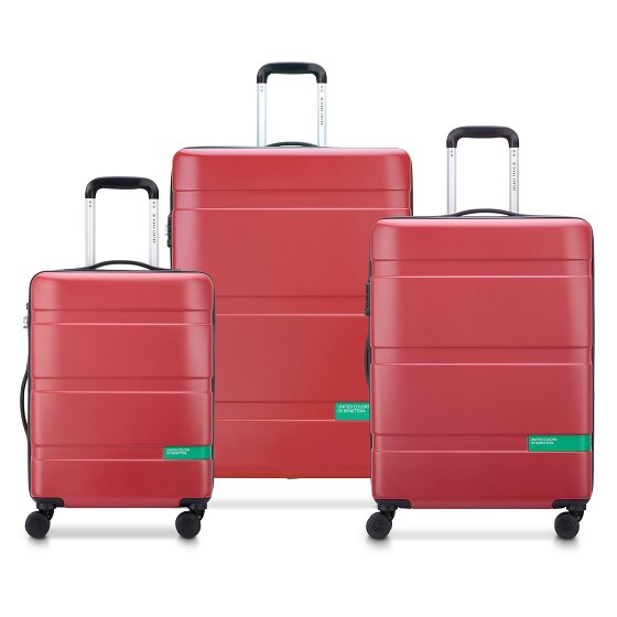 Delsey Paris x United Colors of Benetton Now Hardside 4-wheel suitcase set 3 pcs. with expansion fold