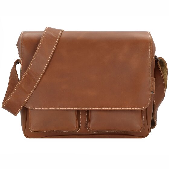 aunts & uncles Hunter Nick Messenger Leather 37 cm laptop compartment