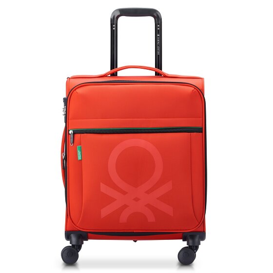Delsey Paris x Colors Benetton Color Block 4-wheeled cabin trolley 55 cm with expansion fold