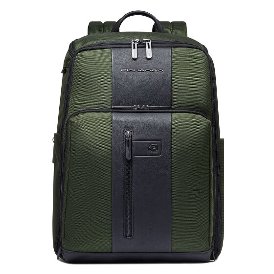 Piquadro Brief travel backpack leather 43 cm laptop compartment