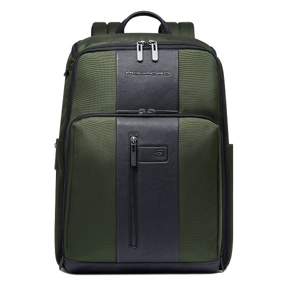 Piquadro Brief travel backpack leather 43 cm laptop compartment