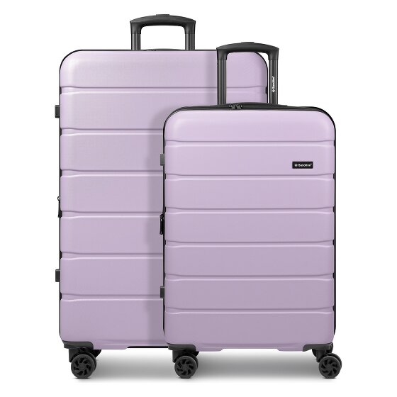Saxoline Miami 4 wheels Suitcase set 2-piece with expansion pleat