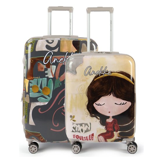 Anekke Muse 4 wheels Suitcase set 2-piece with expansion pleat