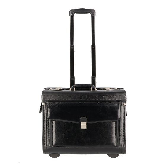 Dermata 2 wheels Pilot trolley Leather 39 cm Laptop compartment Dermata 2 wheels Pilot trolley Leather 39 cm Laptop compartment
