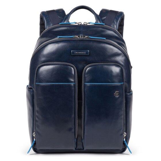 Piquadro Blue Square Revamp backpack RFID leather 39 cm laptop compartment