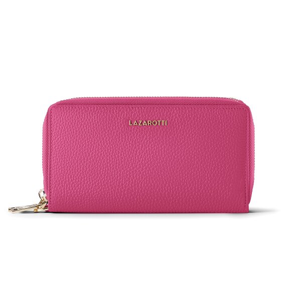 Lazarotti Bologna Leather XL Double Zip-Around Wallet RFID Leather 20 cm