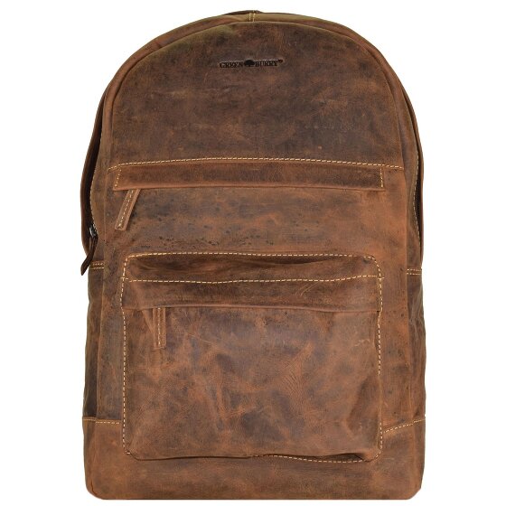 Greenburry Vintage retro backpack leather 42 cm laptop compartment
