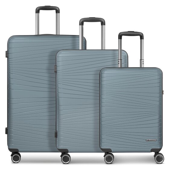 Franky Dallas 3.0 4-wheel suitcase set 3-piece with expansion fold