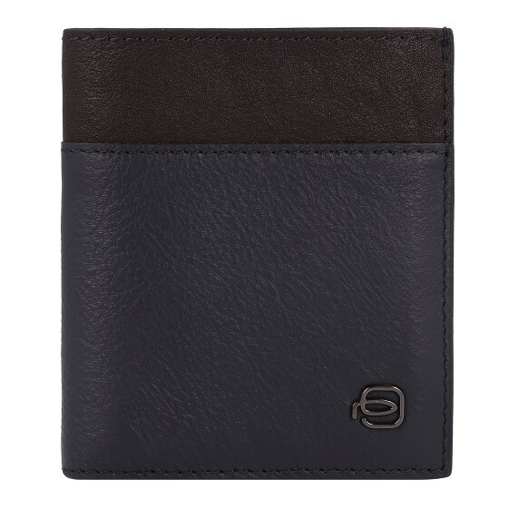 Piquadro Black Square Credit card case RFID protection Genuine Leather 9 cm