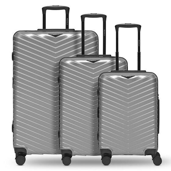 Redolz Essentials 18 4 wheels Suitcase set 3-piece with expansion pleat