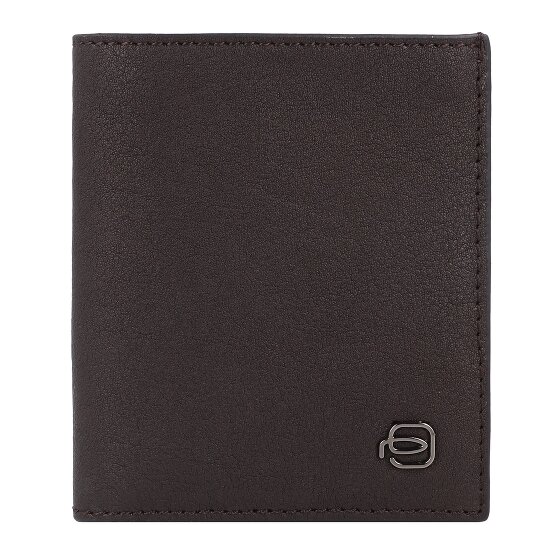 Piquadro Black Square Credit card case RFID protection Leather 9 cm