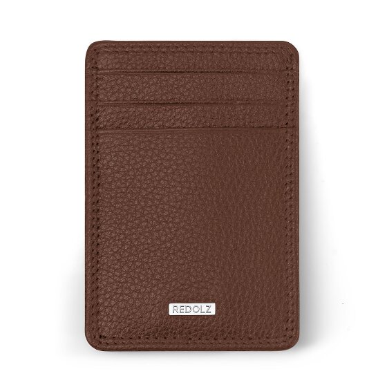 Redolz Leather Essentials credit card holder RFID leather 7 cm with money clip