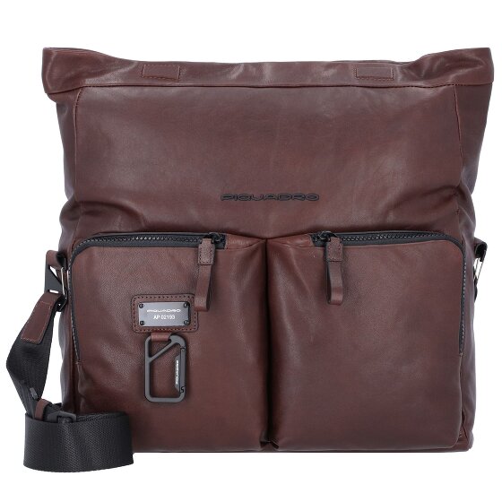Piquadro Harper shoulder bag leather 34 cm laptop compartment