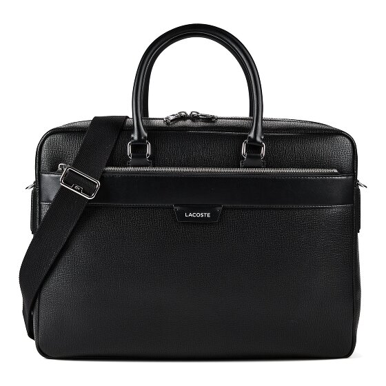 Lacoste Ossian Briefcase Genuine Leather 41 cm Laptop compartment