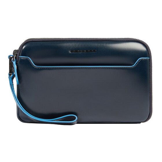 Piquadro Blue Square Clutch purse Leather 21 cm
