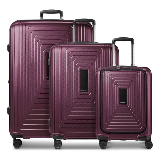 Redolz Essentials 14 4 wheels Suitcase set 3-piece Expandable