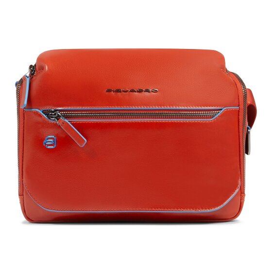 Piquadro Blue Square Shoulder bag Leather 27 cm