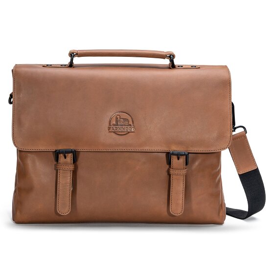 Farmhood Nashville briefcase XL 2 compartments leather 39 cm
