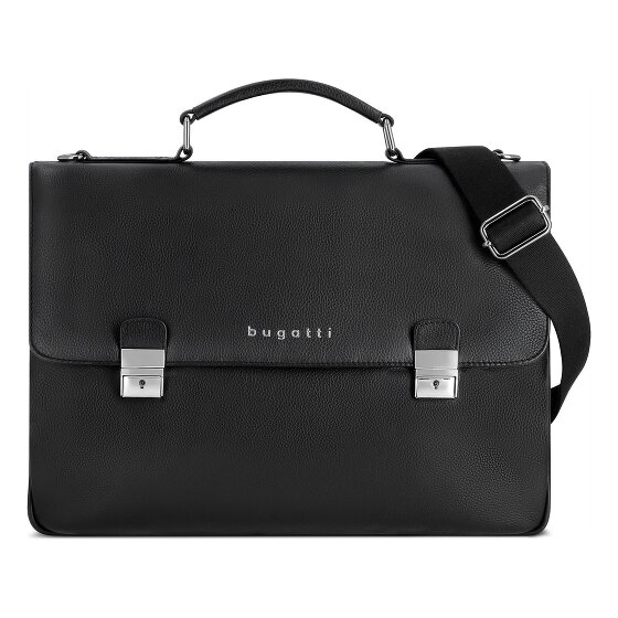 Bugatti Valencia Briefcase Genuine Leather 37 cm Laptop compartment